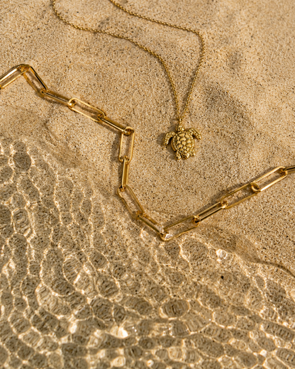 Coastello™ -Gold Turtle Necklace