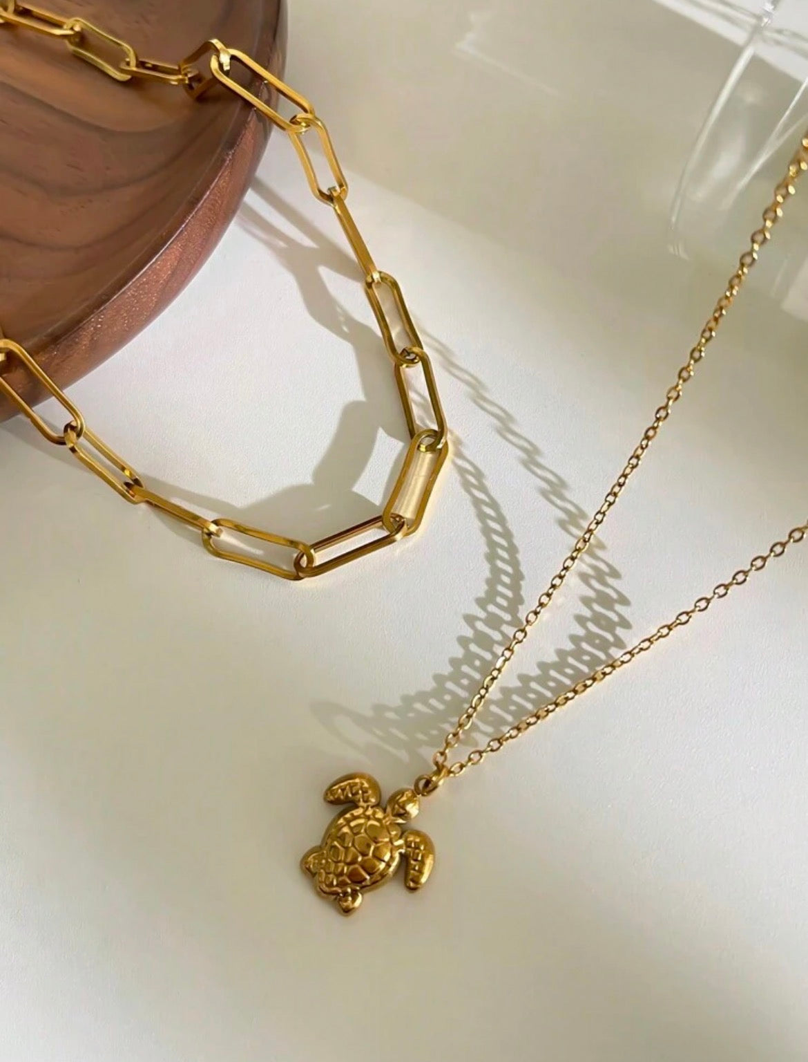 Coastello™ -Gold Turtle Necklace