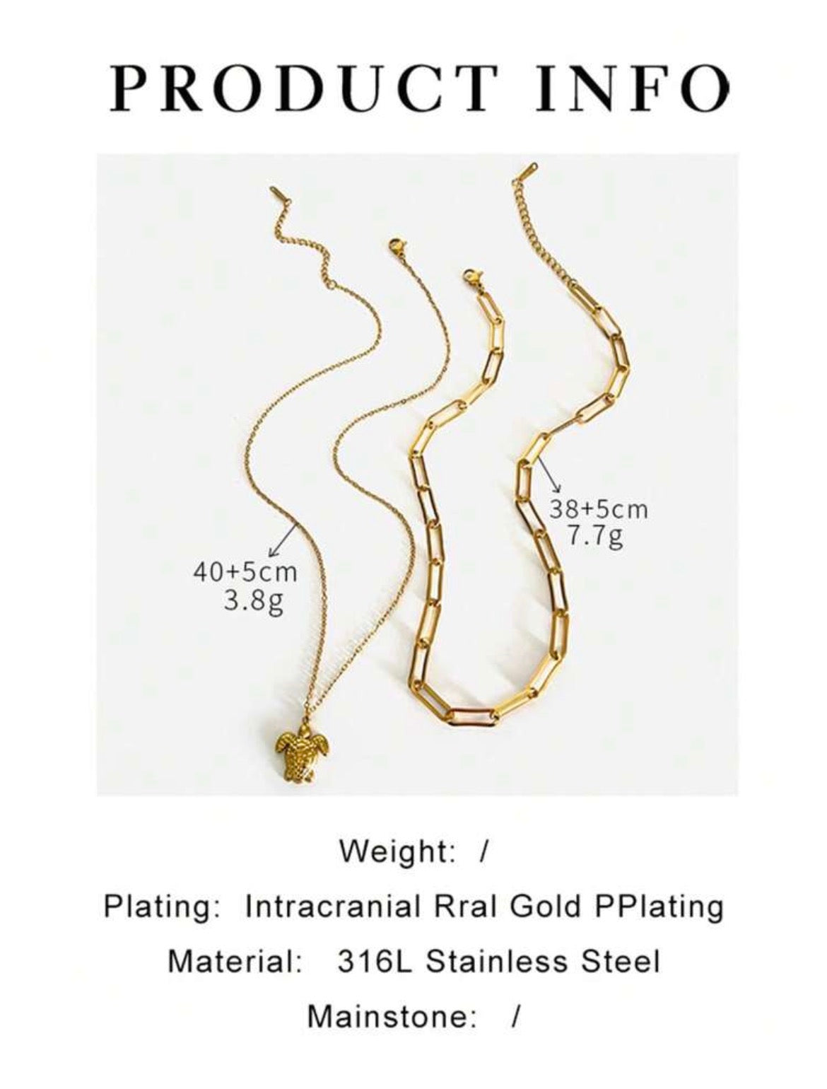 Coastello™ -Gold Turtle Necklace